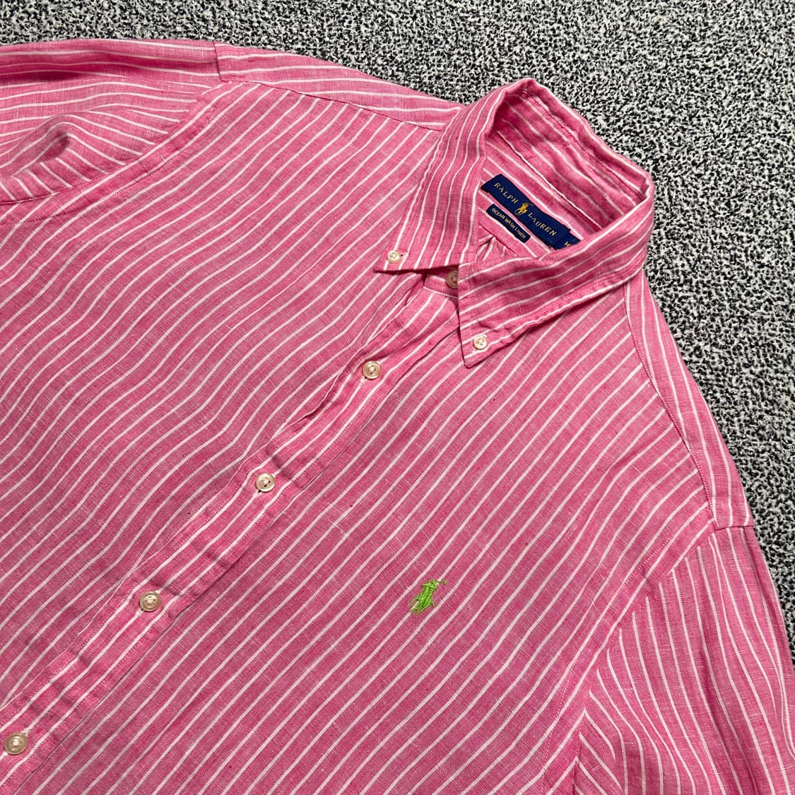 폴로 (POLO RalphLauren)핑크 스트라이프 시워서커 셔츠 상품이미지2