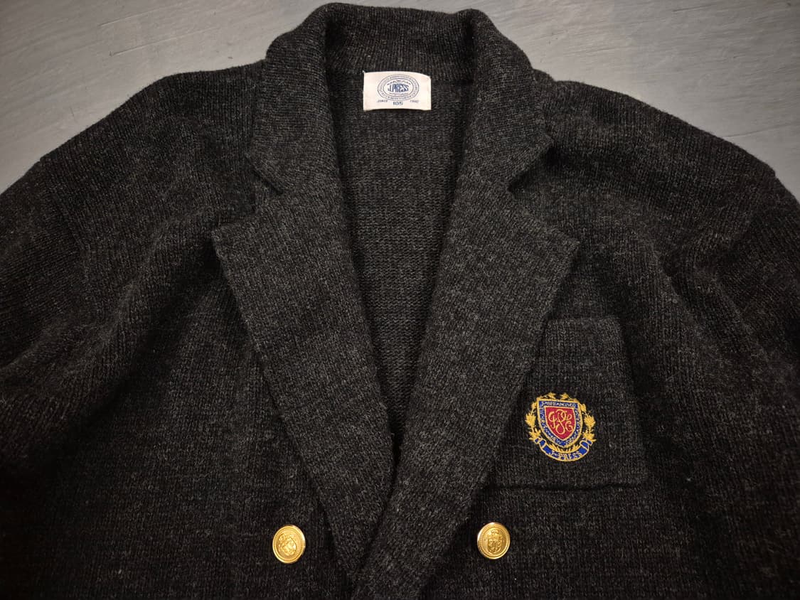 90s J PRESS 금장버튼 더블브레스트 가디건 상품이미지3