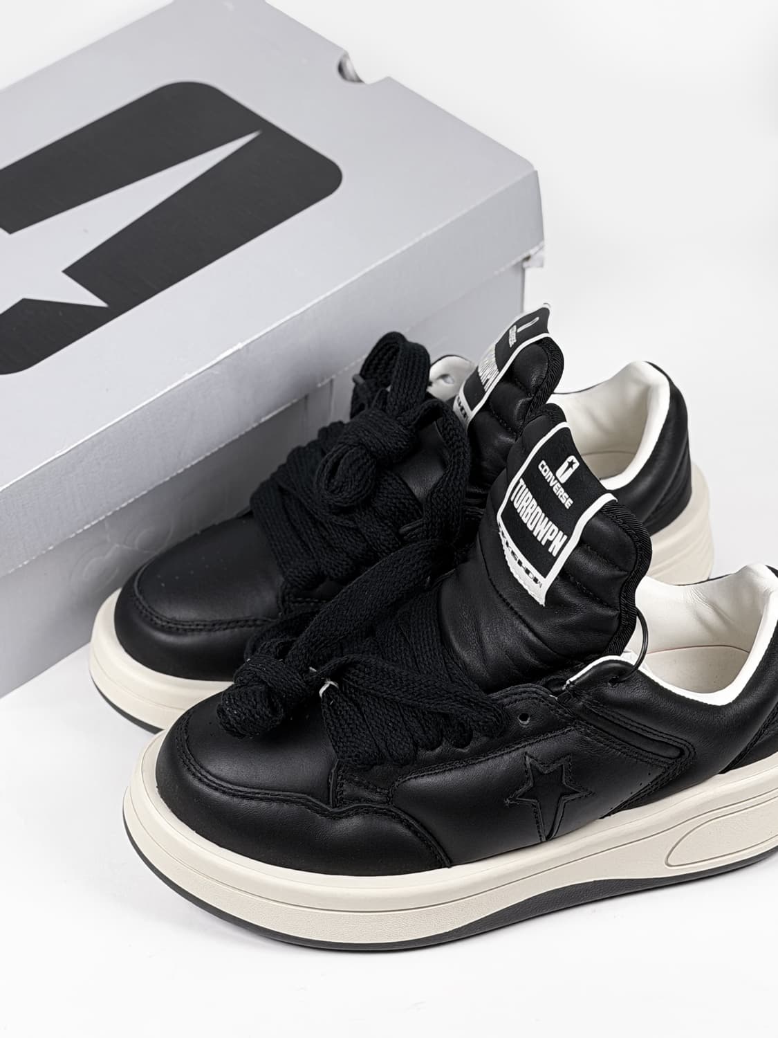 컨버스 릭오웬스 다크쉐도우 터보웨폰 로우 블랙 상품이미지1