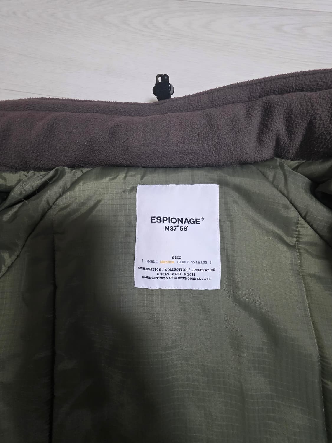 에스피오나지 레벨7 파카 M사이즈 상품이미지5