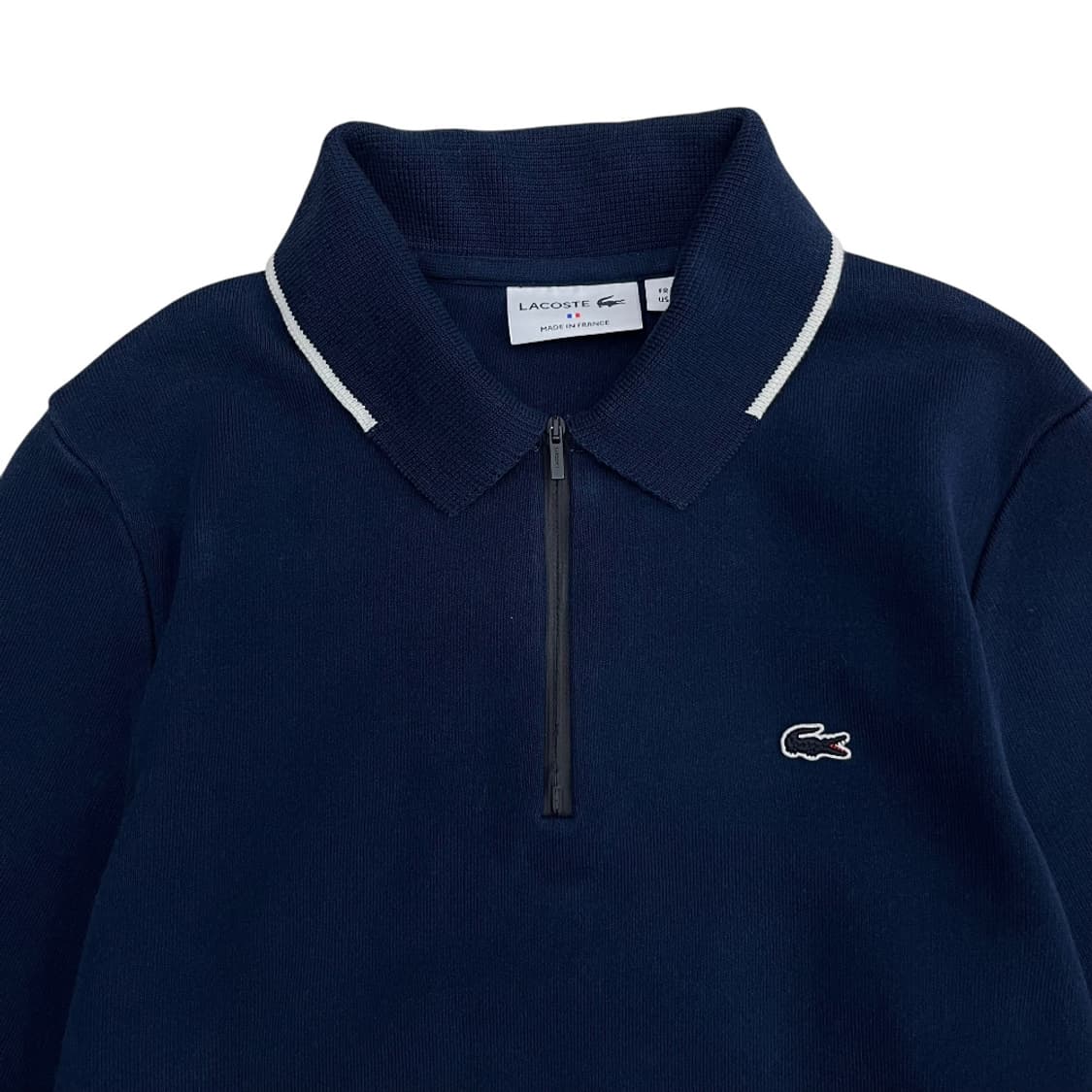라코스테 로고 네이비 카라 니트 M 상품이미지4