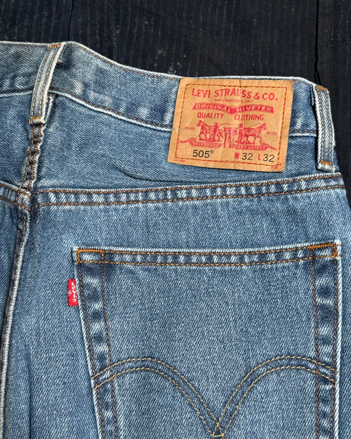 00‘s 리바이스 505 레귤러핏 데님 팬츠 [데드스탁] 32 상품이미지6