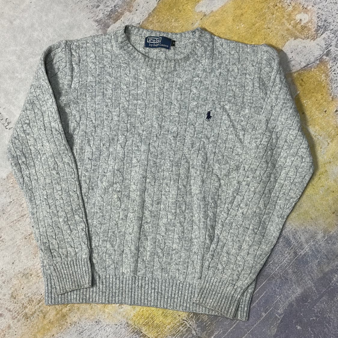 폴로랄프로렌 회색 꽈배기 니트 m 상품이미지1