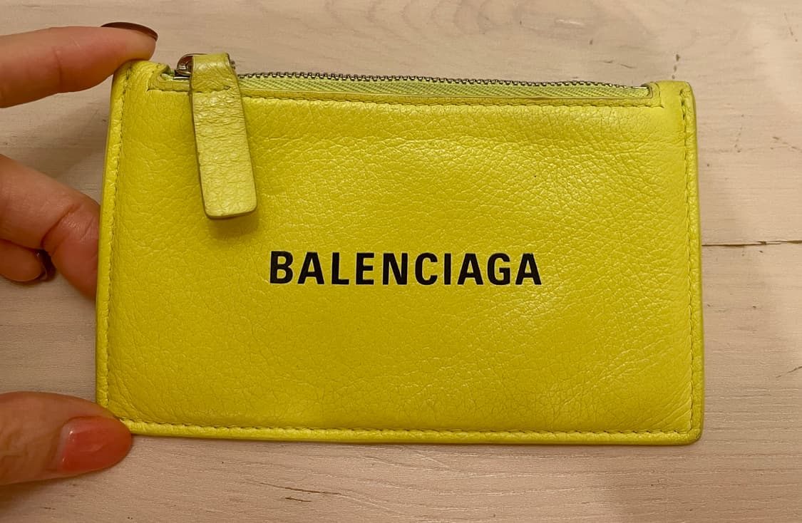 정품 발렌시아가 Everyday 카드지갑/네온옐로 상품이미지1