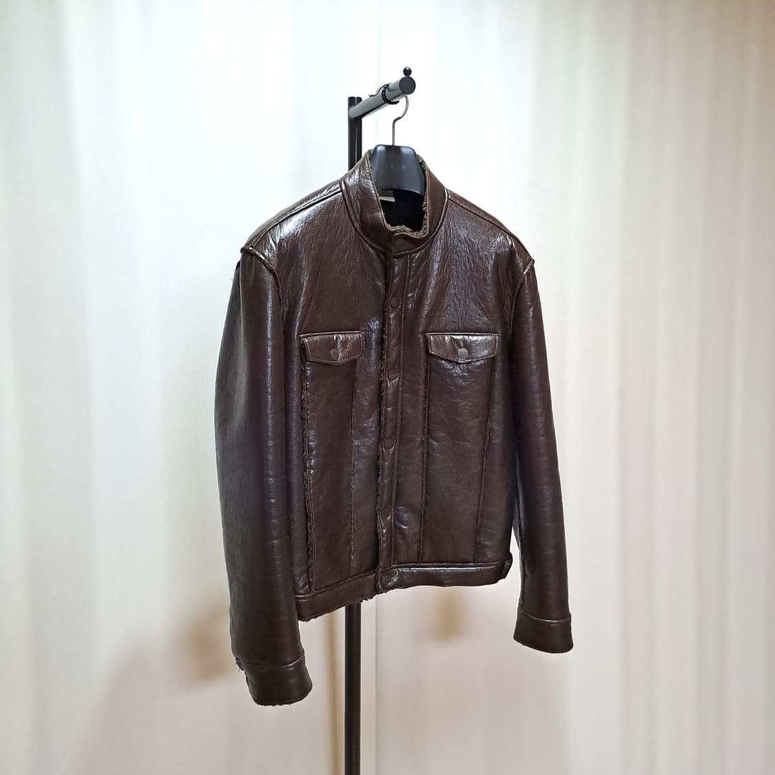 (택포) AX 아르마니익스체인지 비건레더 무스탕 XL B128 상품이미지3