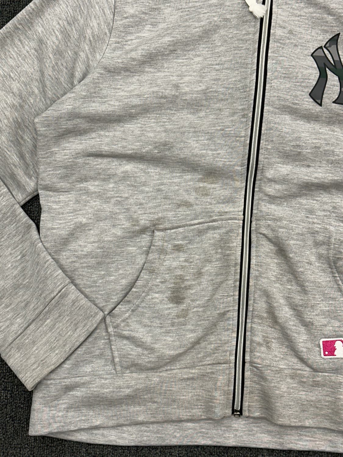 L)뉴욕 양키스 MLB vintage 여성 카모 후드집업 상품이미지2