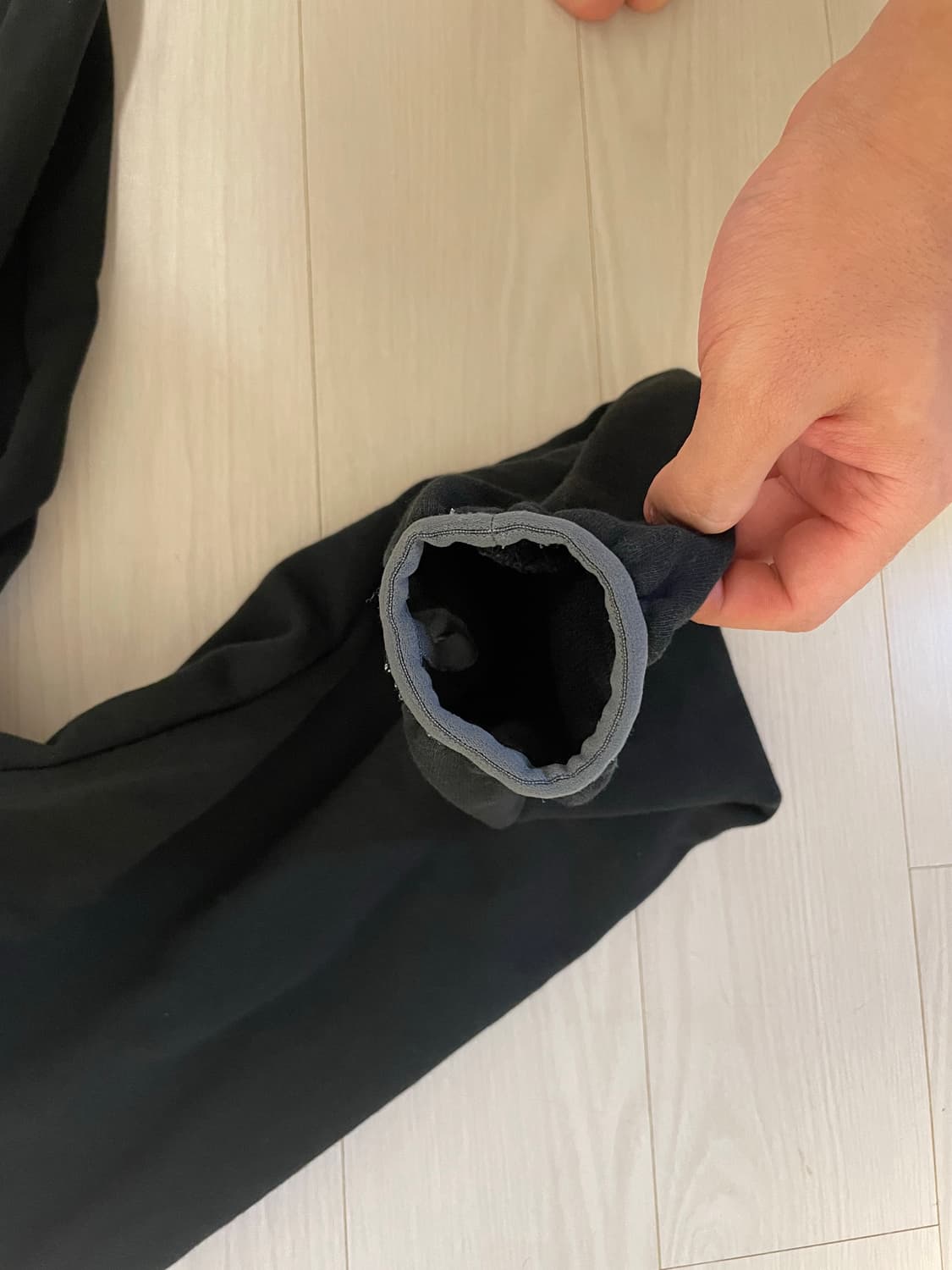 산산기어 테이프드 후디 24fw 블랙 상품이미지4