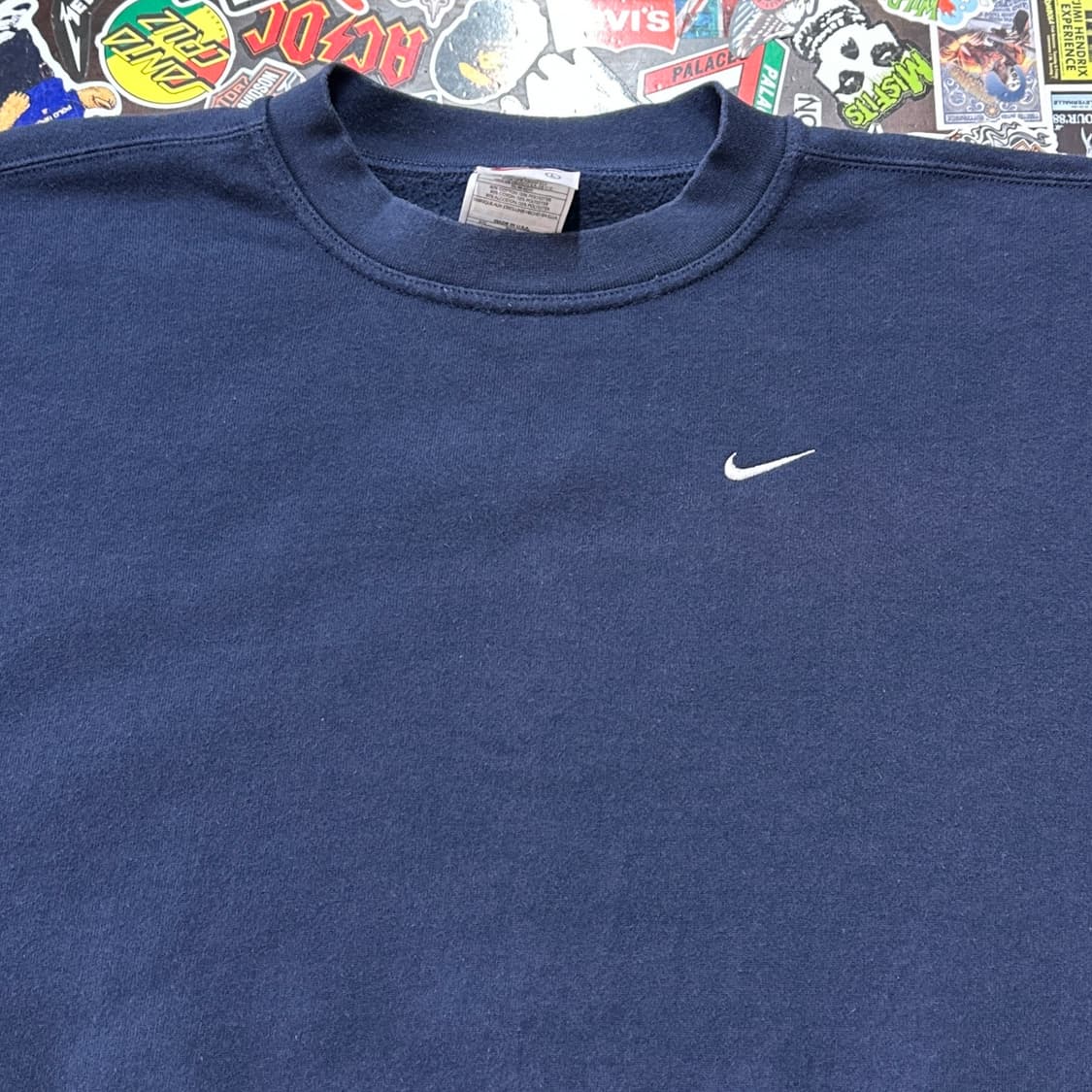 90s USA 나이키 스몰 스우시 스웻셔츠 L 상품이미지3