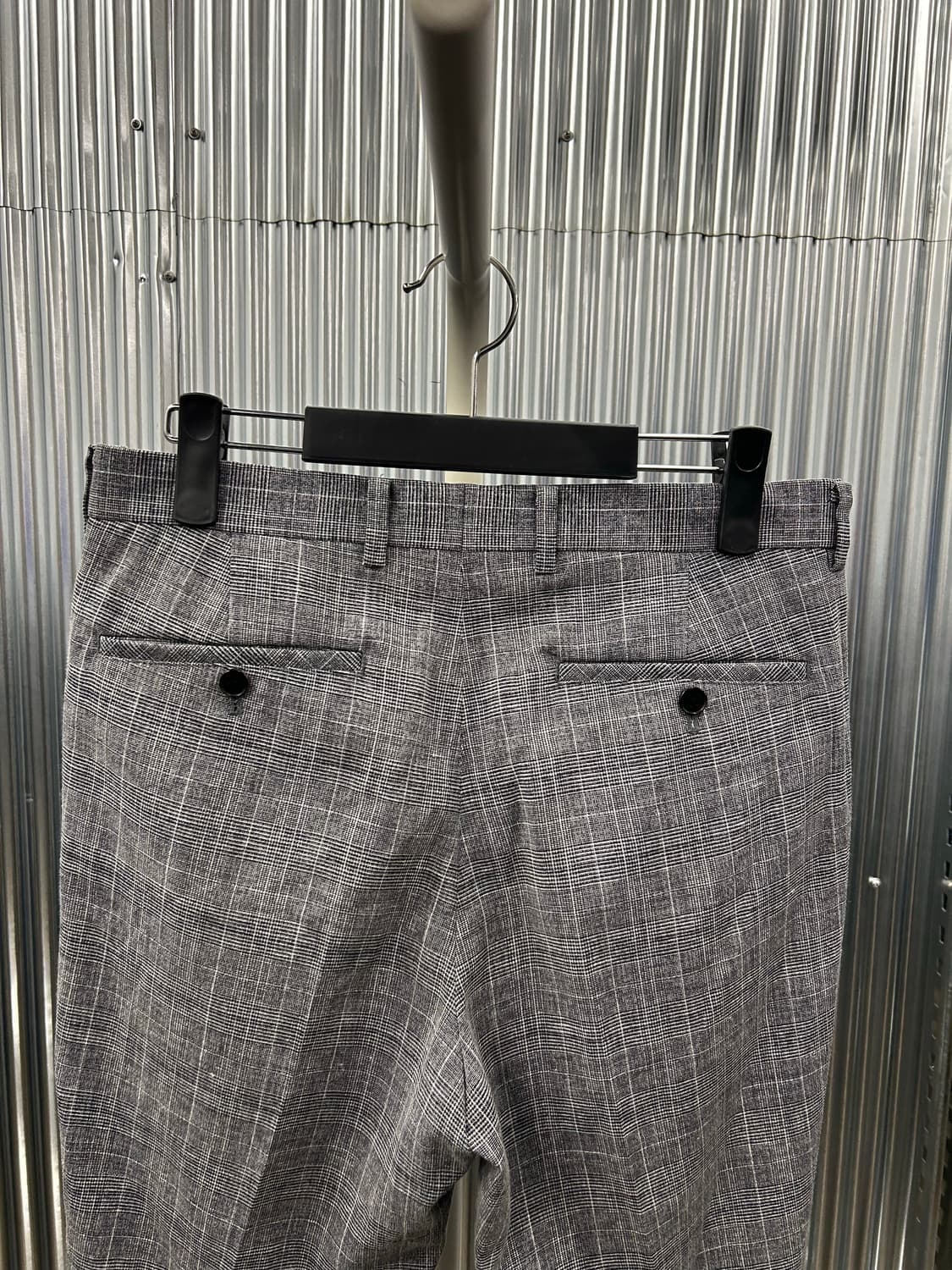 ZIO SONGZIO 체크 슬랙스 정장 바지 상품이미지4