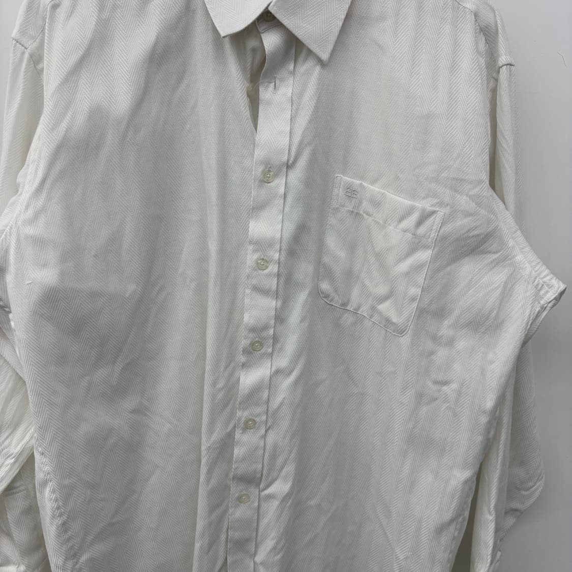 발렌시아가 헤링본 긴팔 셔츠 남성 XXL 상품이미지2