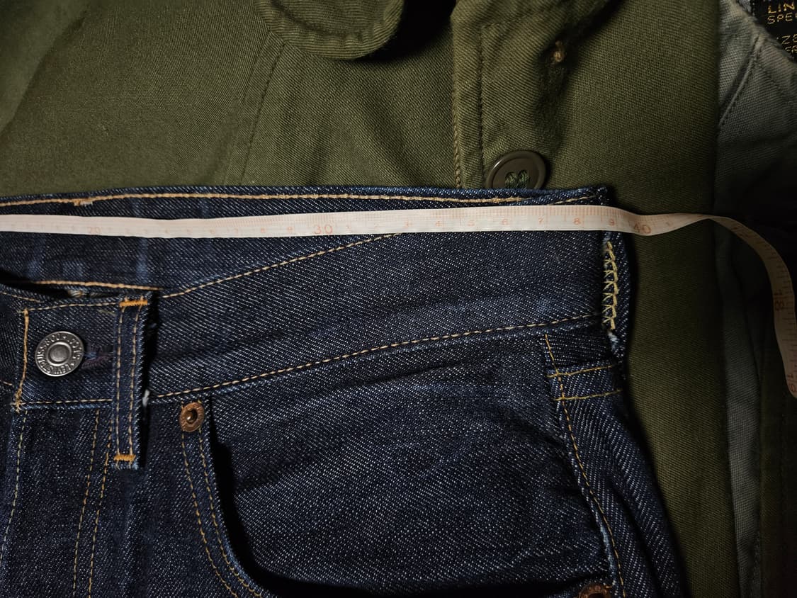 lvc66501 미제 콘밀 31x34 소킹완료. 39cm 리바이스 리지드 상품이미지3