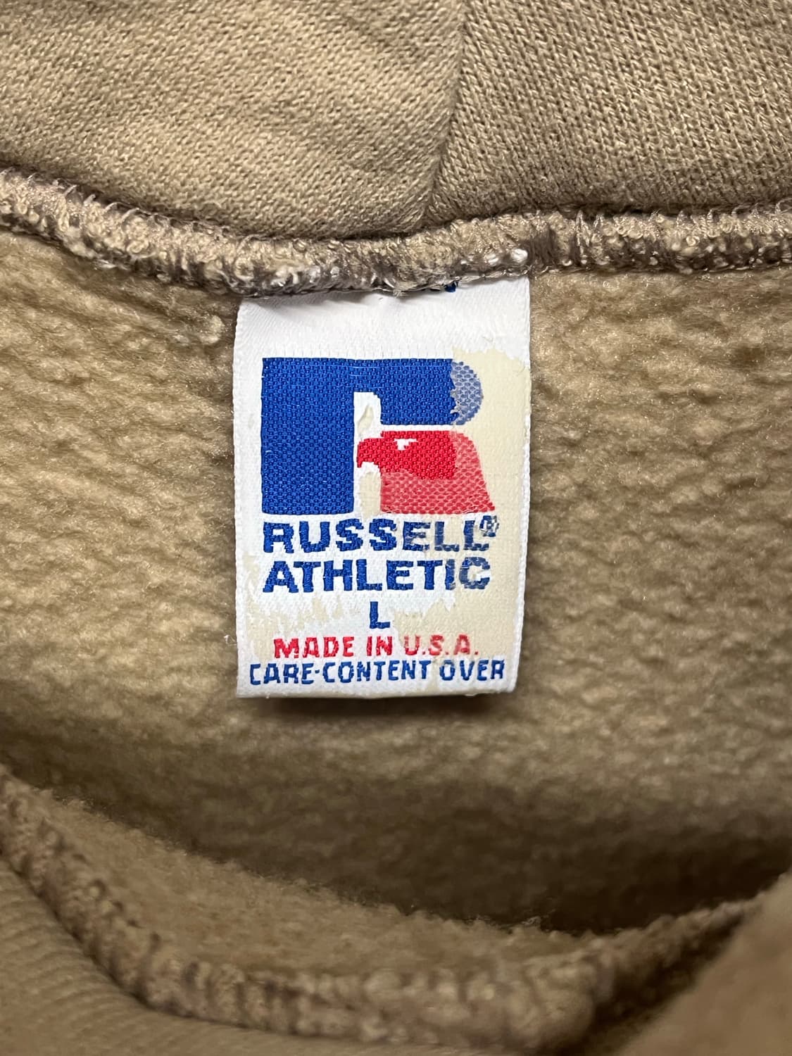 90s USA 러셀 후드 베이지 상품이미지3