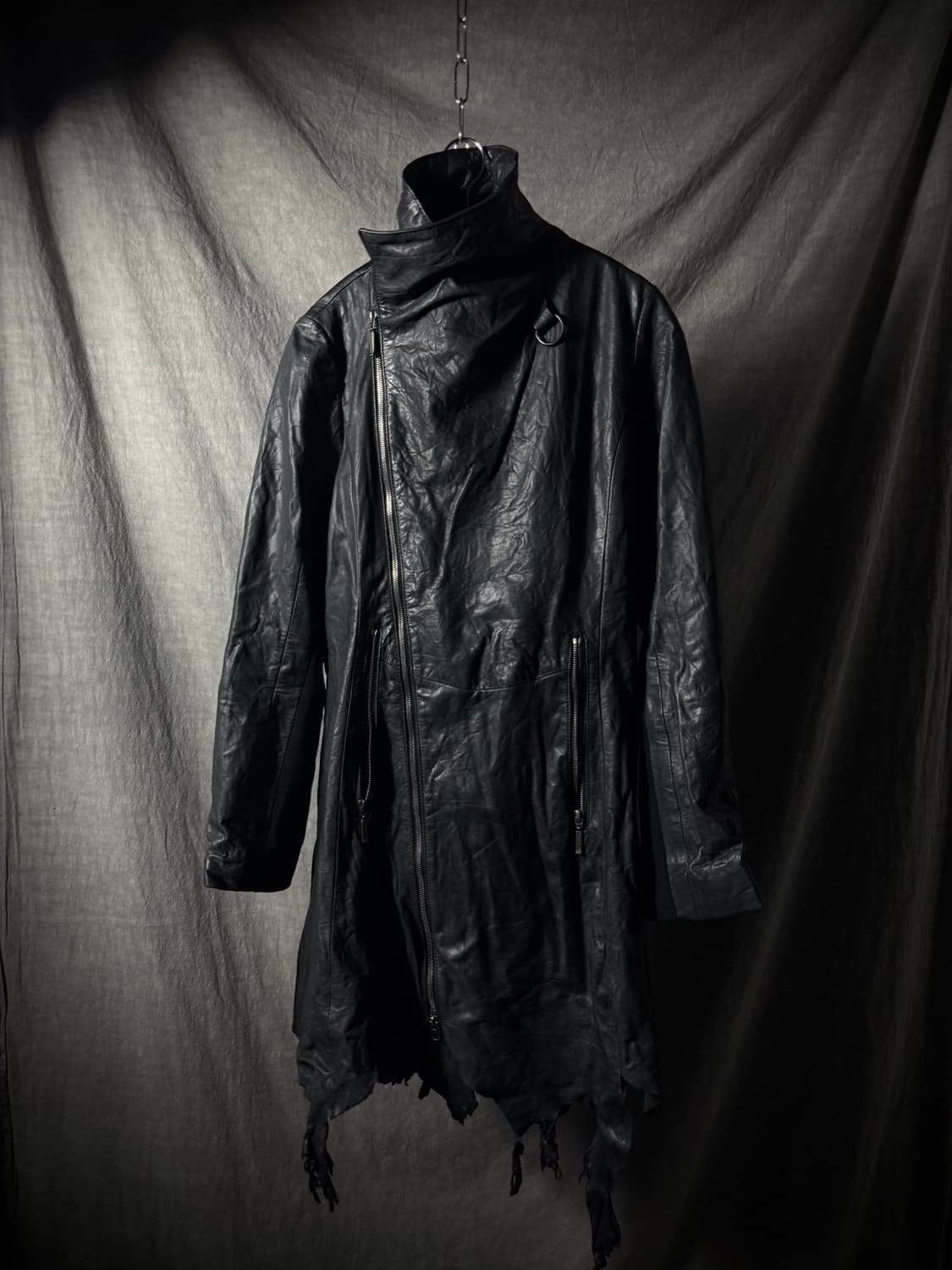 Yasuyuki Ishii Distressed Leather Jacket 상품이미지6