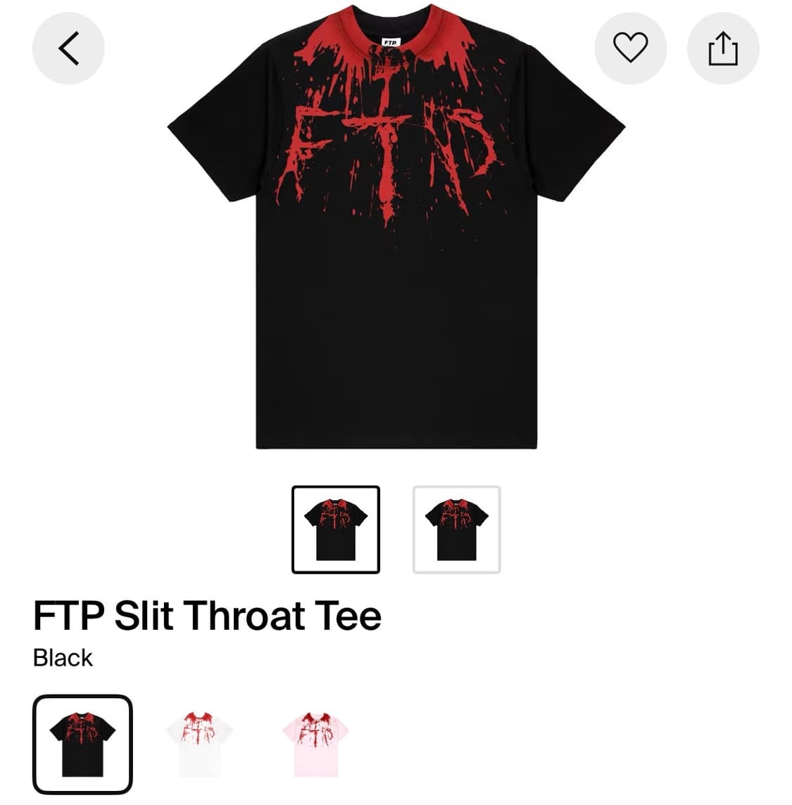 FTP slit throat tee 상품이미지1