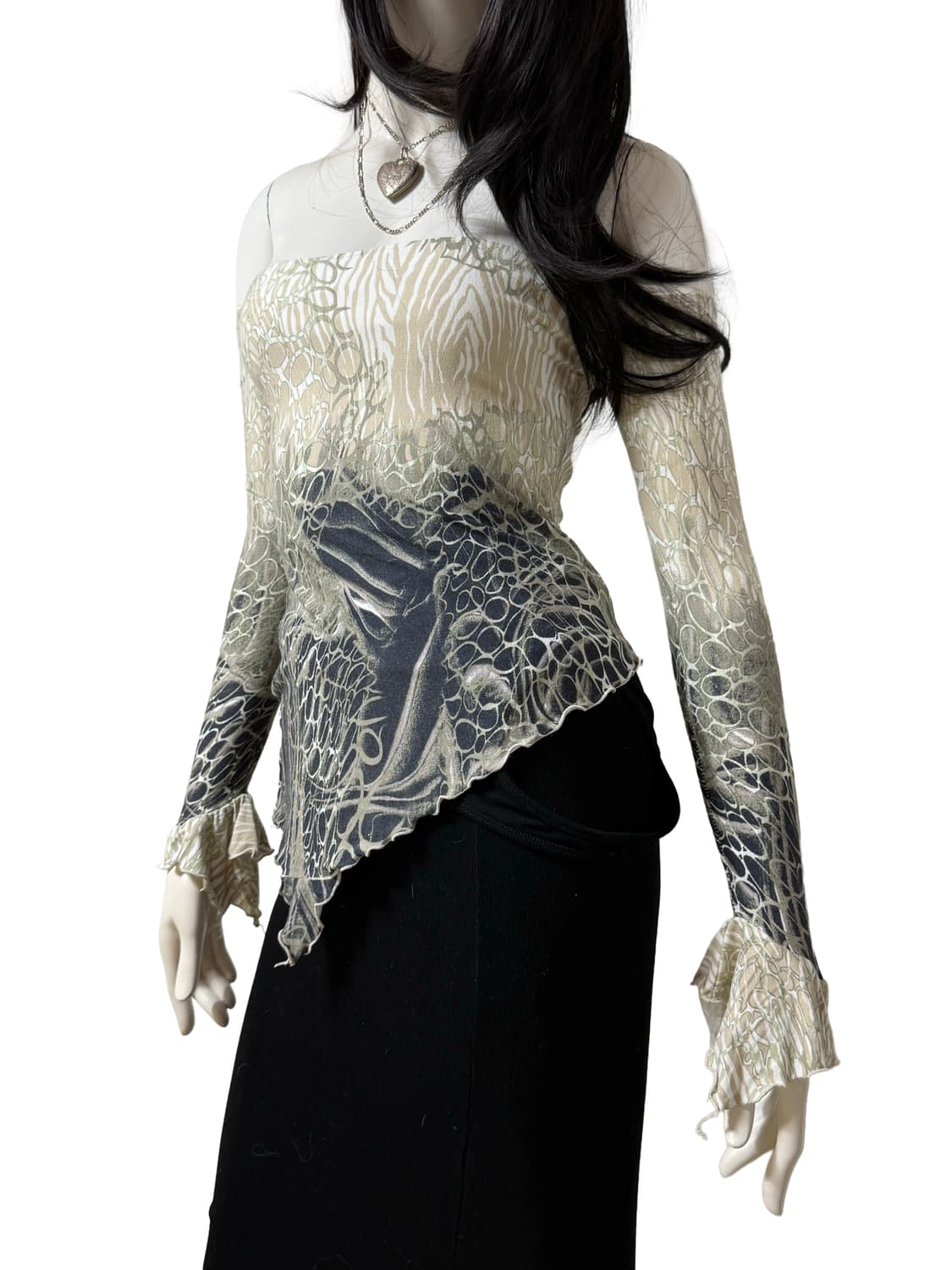 빈티지 오프숄더 탑 상품이미지2