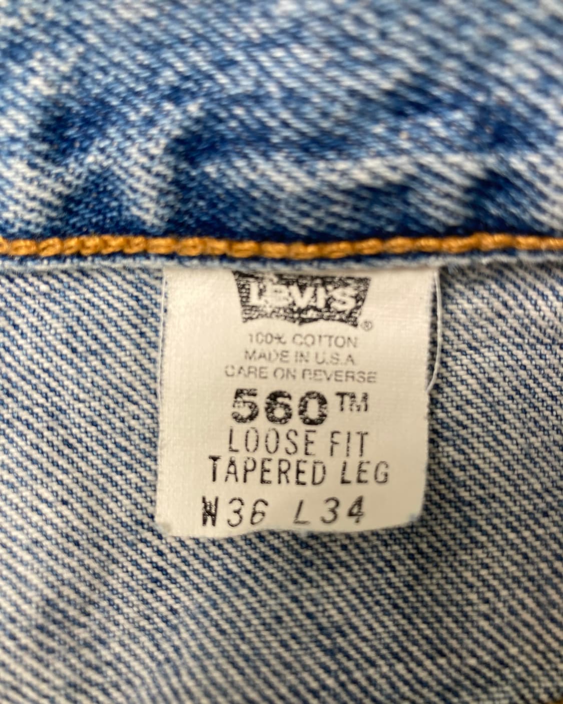 90s Levi's 560 Jeans (blue) 상품이미지3