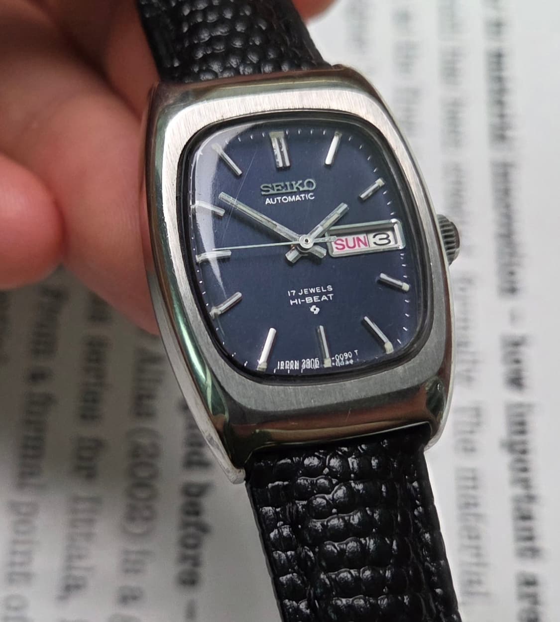 레어] 빈티지 세이코 하이비트 오리지널 블루청판 데이데이트 여성용 
 상품이미지10