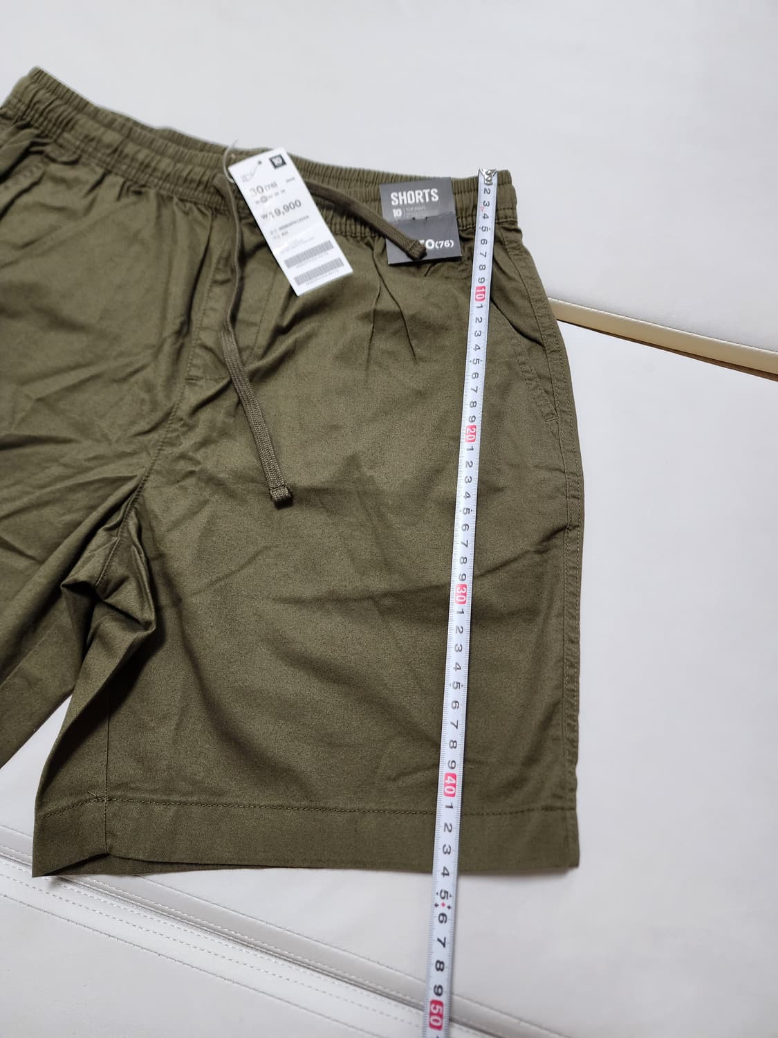 탑텐밴딩반바지30사이즈카키 상품이미지5