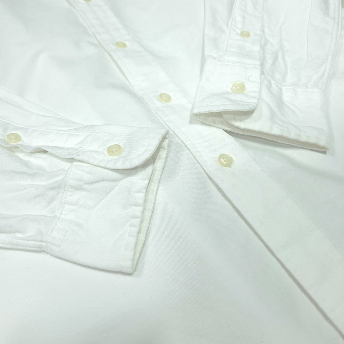 [S] 폴로 화이트 커스텀 핏 옥스포드 긴팔셔츠 상품이미지6