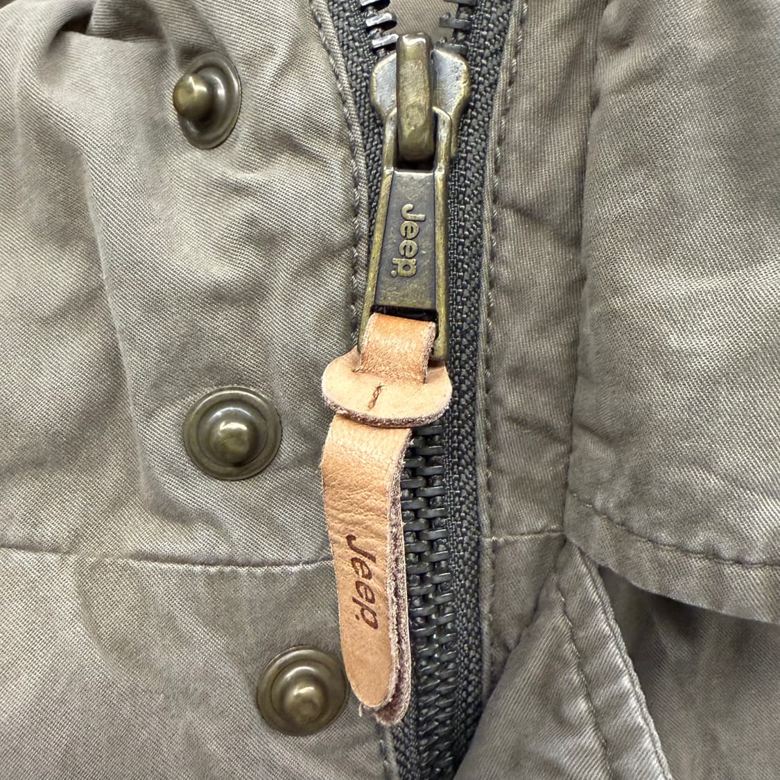 [정품/L] 지프 jeep 카키색 후드 야상 점퍼 b10 상품이미지6