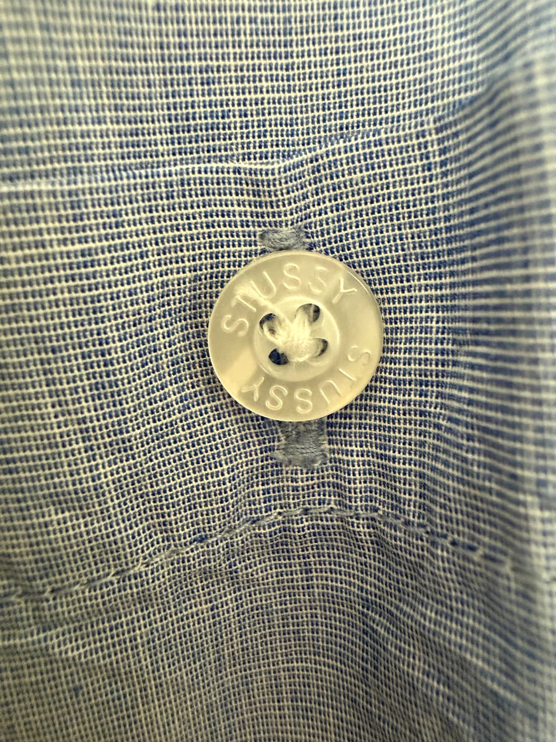 스투시 DIP DYE S/SL SHIRT 셔츠 블루 새제품 상품이미지5