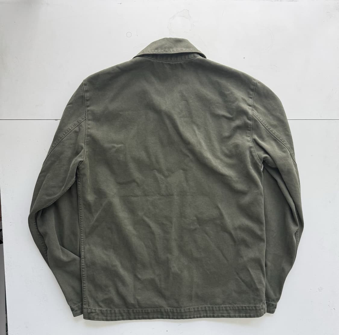 스톤아일랜드 코튼 캔버스 오버셔츠 자켓 올리브 상품이미지4