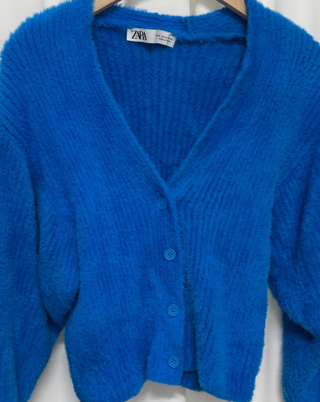 zara 자라 블루 앙고라 가디건 상품이미지1
