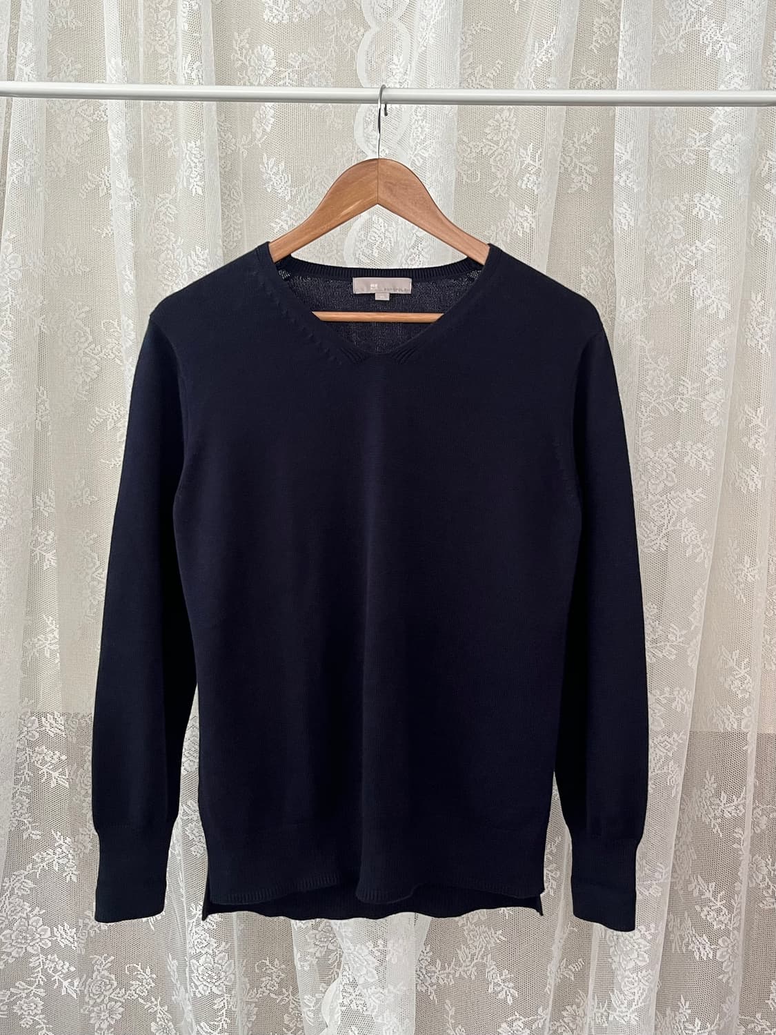 95) 빈폴 코튼 브이넥 니트 네이비 상품이미지1
