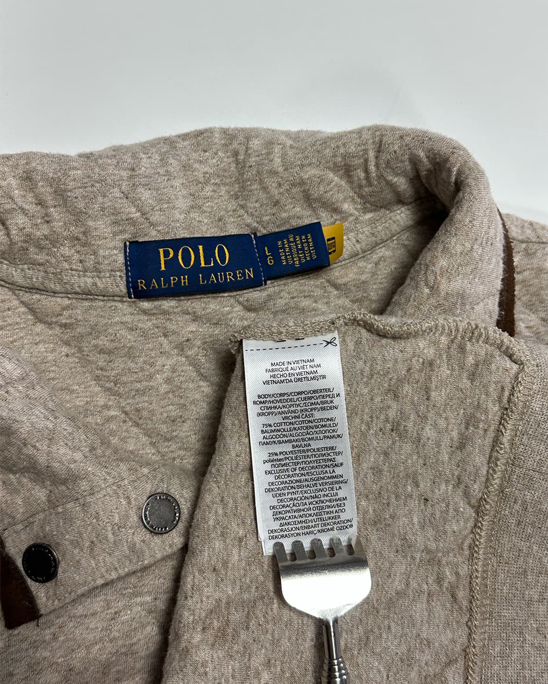 폴로 퀼팅 스냅 풀오버 상품이미지4