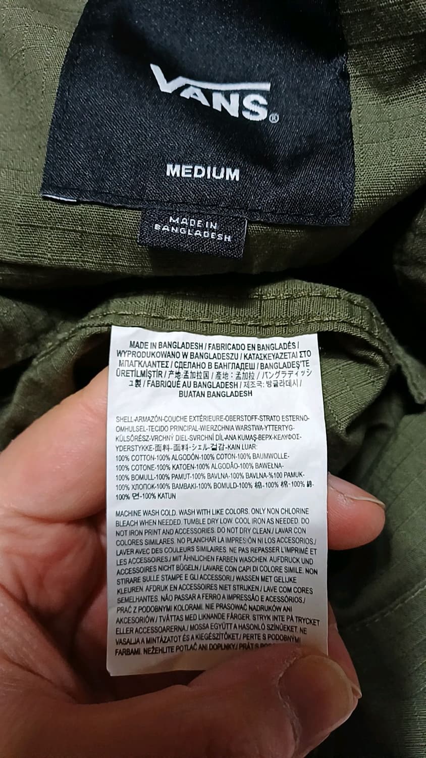 반스 반팔남방 100 가슴57 기장76 상품이미지6