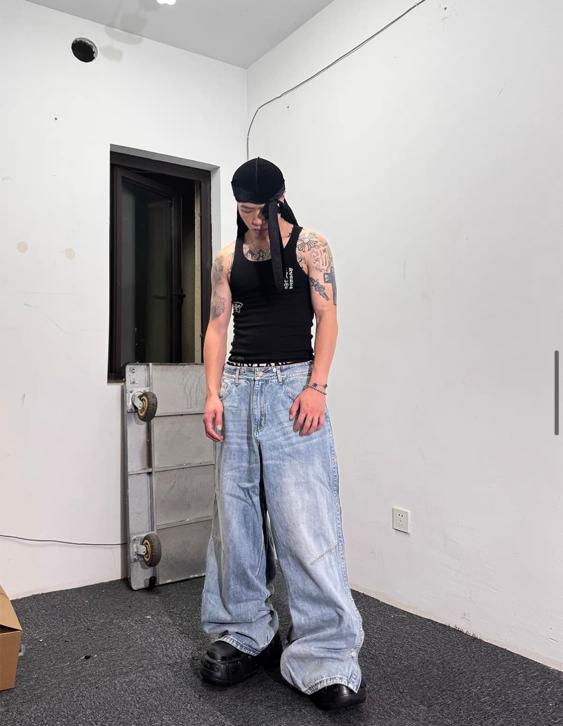 콰스 새깅 바지 상품이미지6