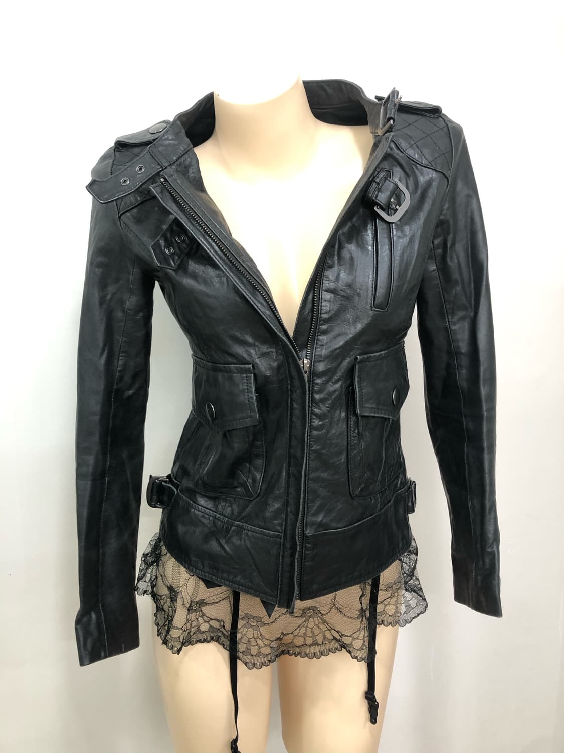 JILLSTUART black buckle rider jacket 상품이미지3