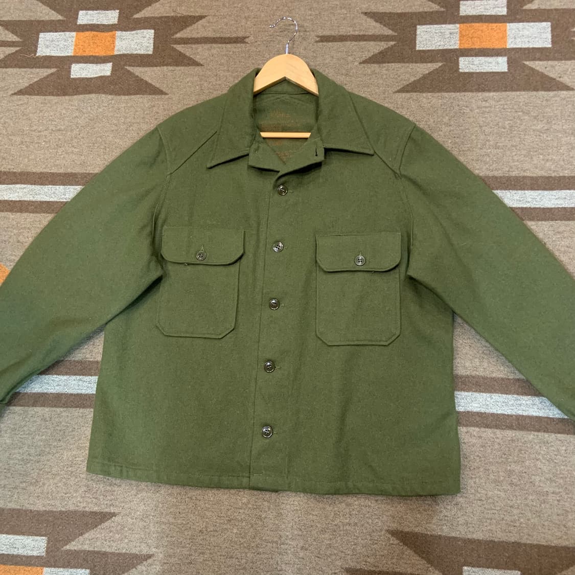 미군 오리지널 og-108 울 필드 셔츠 L 상품이미지1