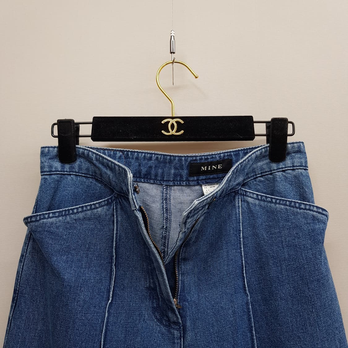 한섬 마인 2022 세미 와이드 하이웨스트 데님팬츠 S사이즈 상품이미지2