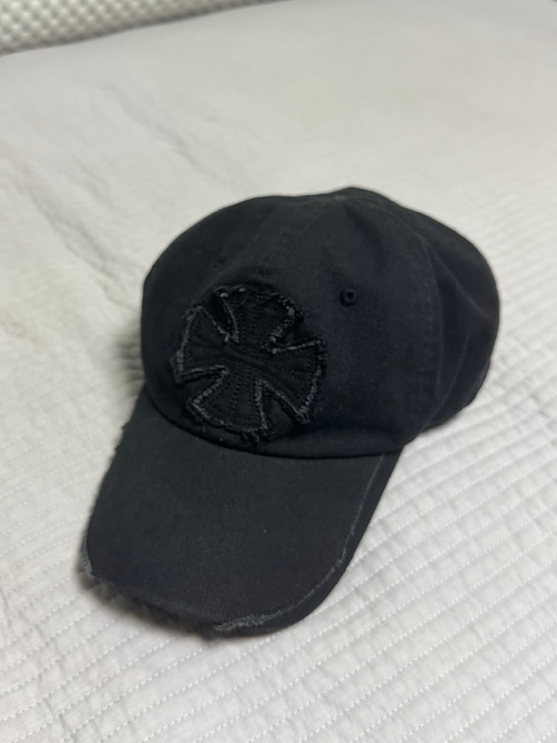 [L] etce 크로스 레이어드 워싱 캡 블랙 상품이미지2