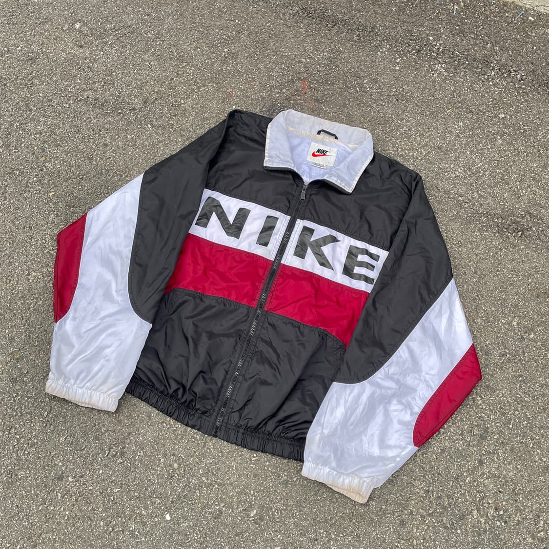 90s 나이키 대대장 스펠아웃 빅로고 트랙자켓 올드스쿨 바람막이 XL 상품이미지2