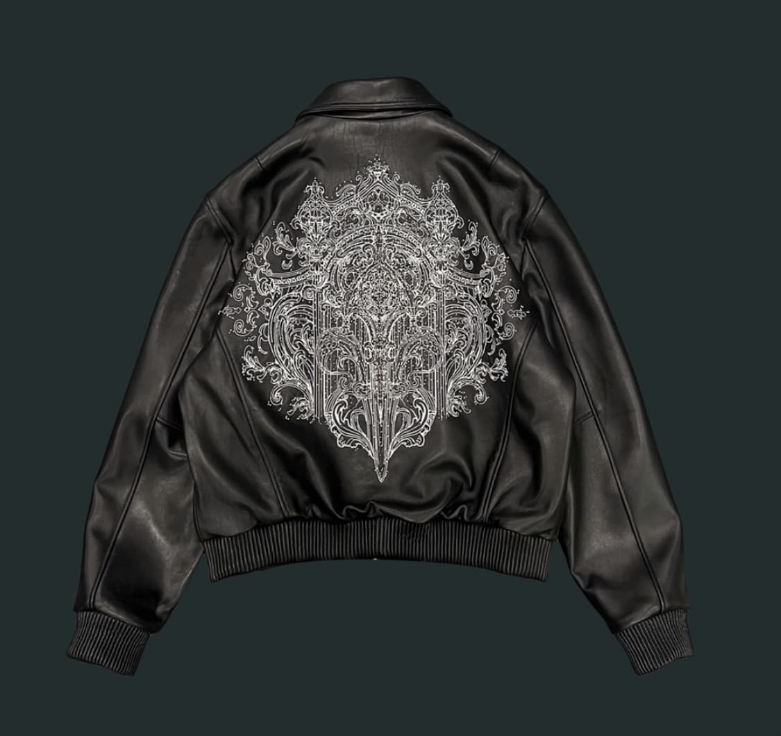 언더마이카 샹들리에 가죽 자켓 구매 원합니다 상품이미지1