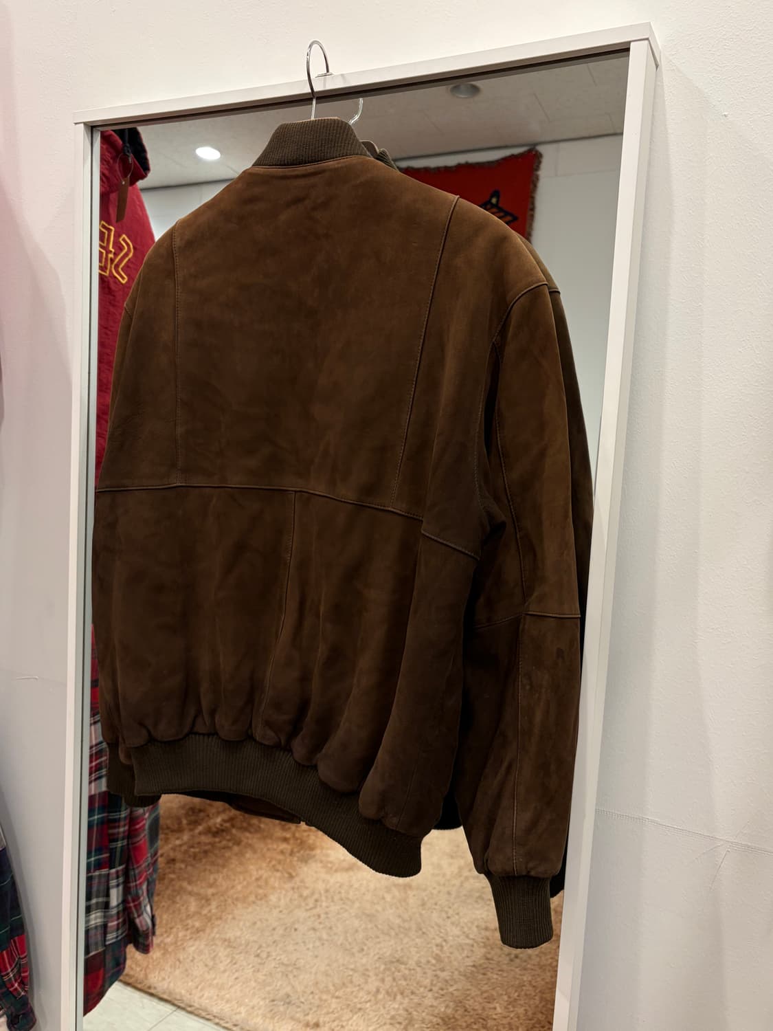 90s Lacoste 라코스테 스웨이드 봄버 자켓 상품이미지4