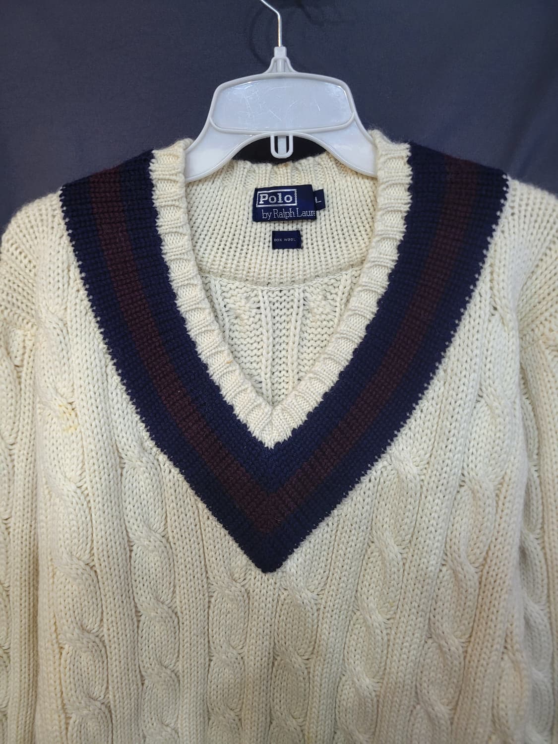 Ralph Lauren 랄프로렌 레트로 빈티지 크라켓 케이블 헤비울 니트 상품이미지2