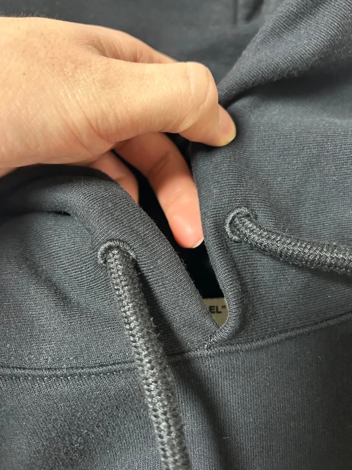 정품 오프화이트 애로우 테이프 후드티 90-S 블랙 상품이미지4