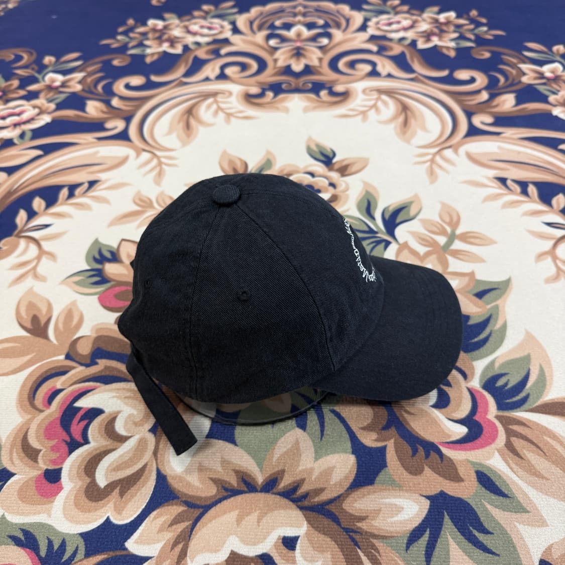 (OS)마뗑킴 MARTIN KIM 크리스프 로고 볼캡(블랙) 상품이미지4