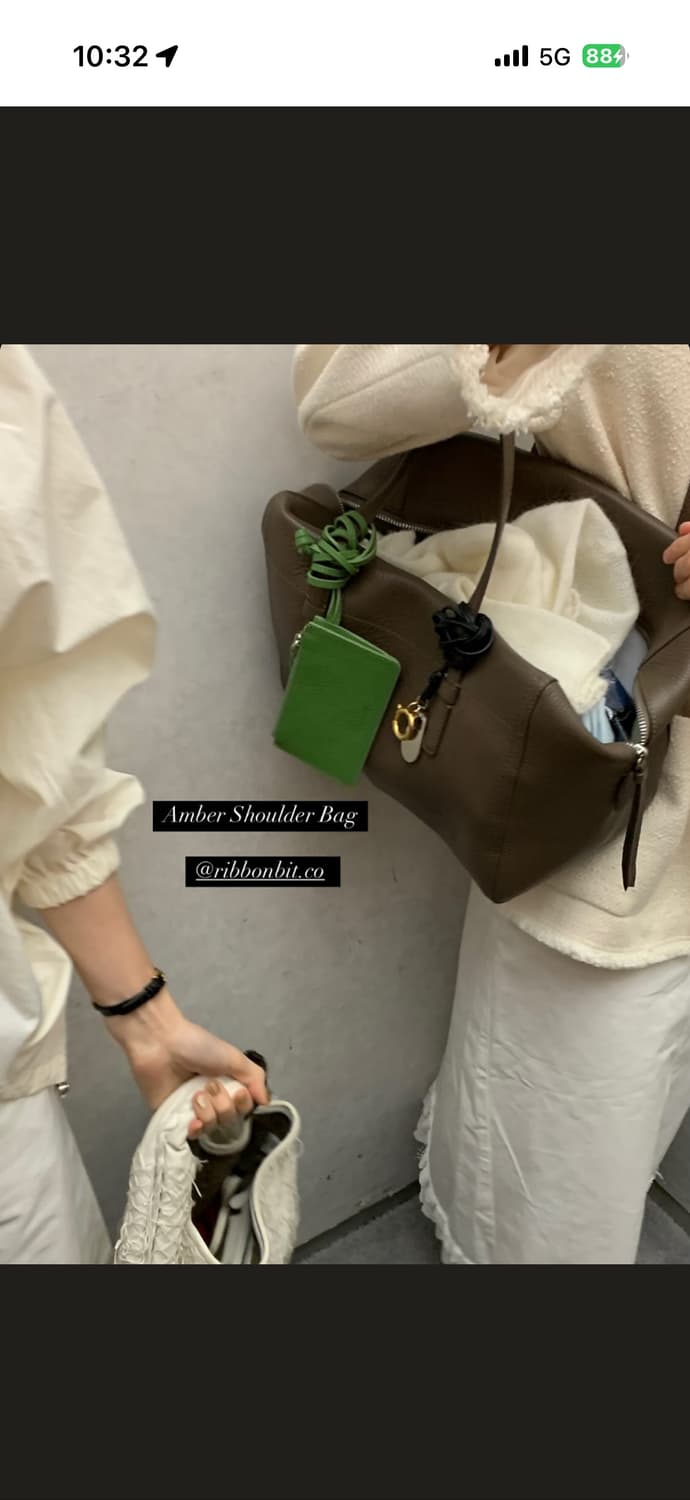 리본빛 엠버 토프 그레이 백 상품이미지6