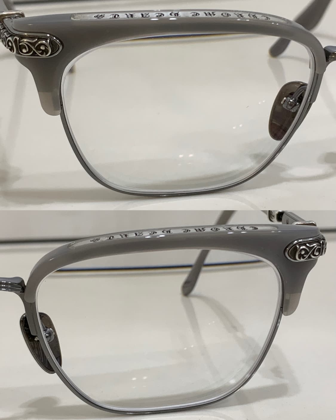 크롬하츠 버티컬스마일2 배틀쉽 건메탈 그레이 안경 [BSG/GM] 상품이미지4