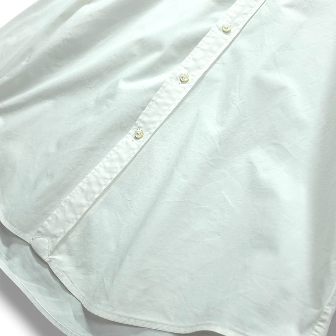 [M] 폴로 화이트 커스텀핏 스트레치 코튼 긴팔셔츠 상품이미지5