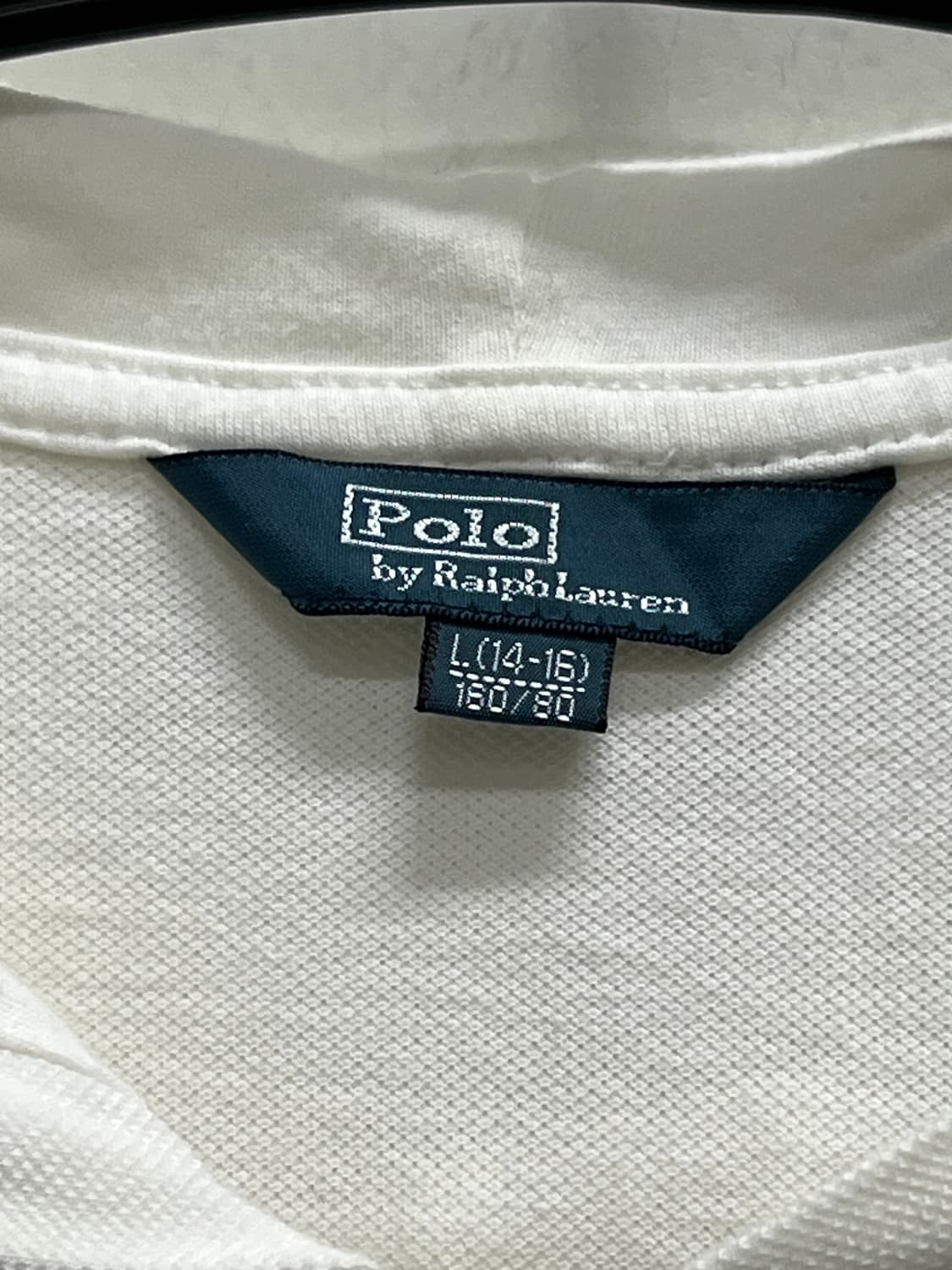 폴로랄프로렌 키즈/우먼스 빅포니 후드 집업 화이트/네이비 상품이미지4