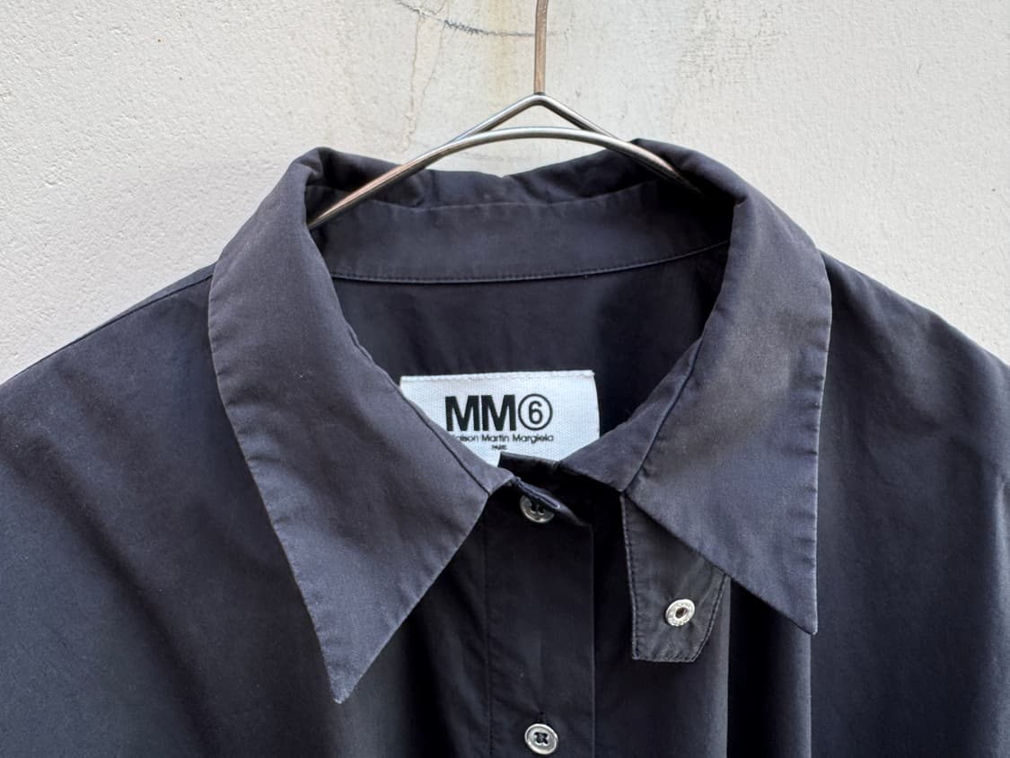 MM6 메종 마르지엘라 오버사이즈 셔츠 블랙 Masion Margiela 상품이미지2