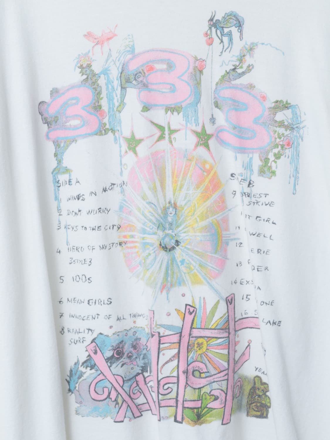 2022 Bladee 333 Claire Barrow Tee White 상품이미지3
