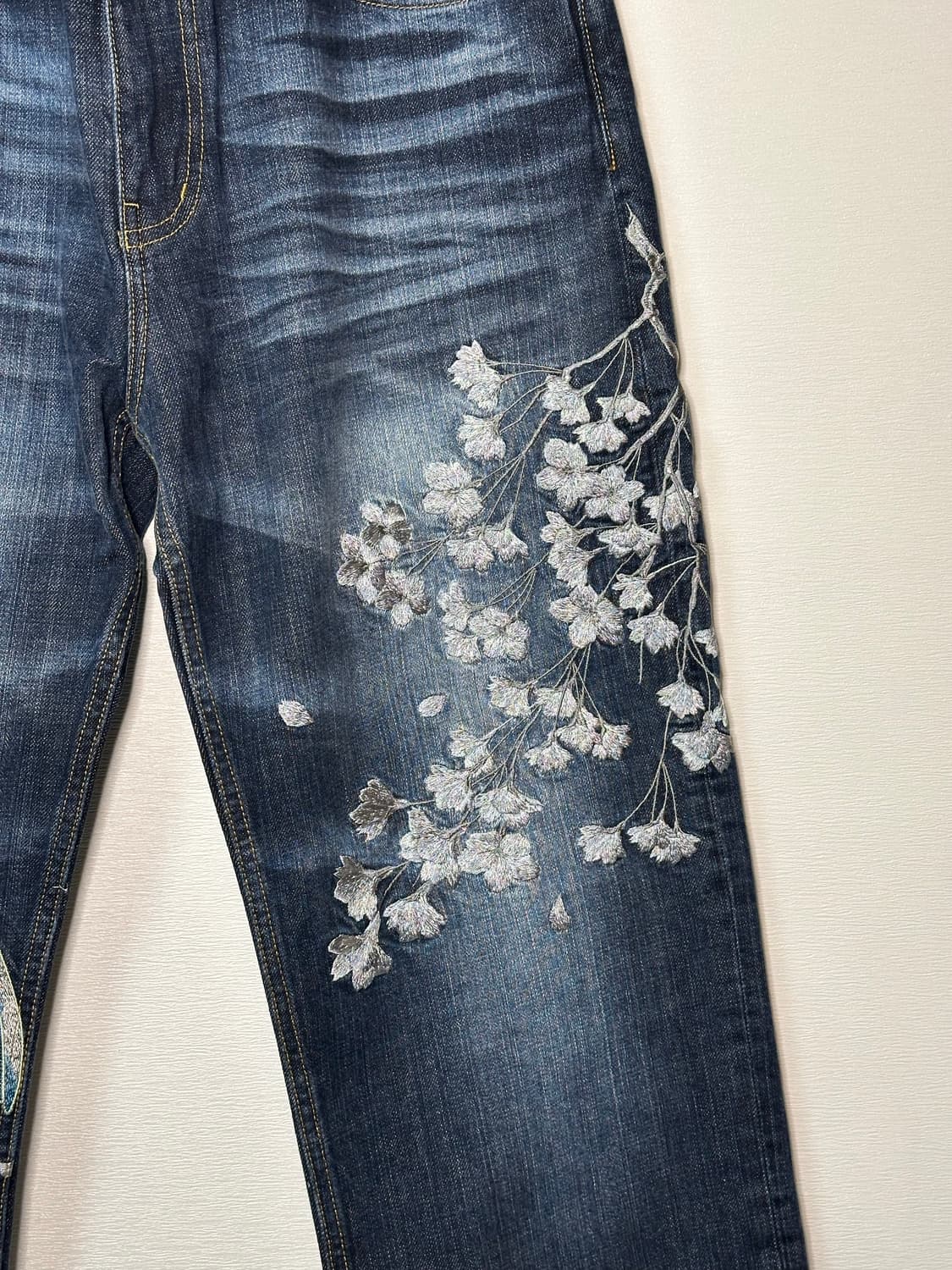 카라쿠리 타마시•스이/ 청 봉황 인디고 데님(새상품) 상품이미지4