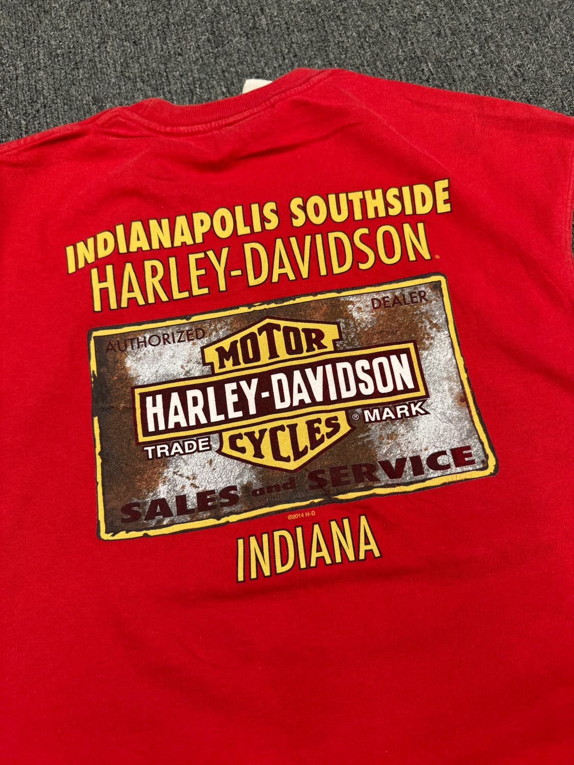 XL)할리데이비슨 빈티지 프린팅 Indiana 나시 상품이미지8