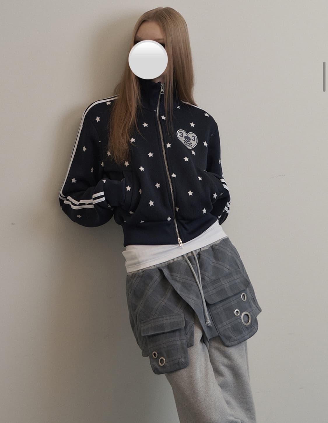 셋업이엑스이 별니트집업 상품이미지1